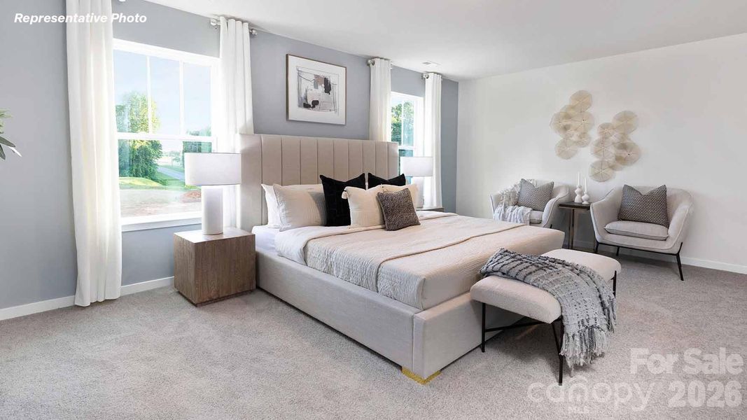 Furnished interior view inside a new home in Brinkley Ridge, Kings Mountain (Image 14).