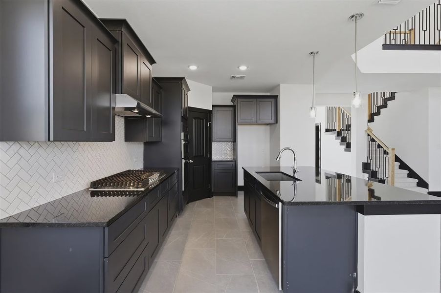Representative furnished interior of a home built from the Bennington 2434 S 3CG by Saratoga Homes in Turnbo Ranch, Killeen (Image 4).