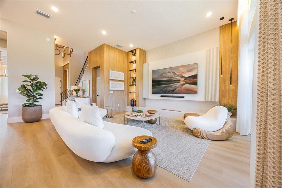 Furnished interior view inside a new home in Avalon Ridge, Winter Garden (Image 24).