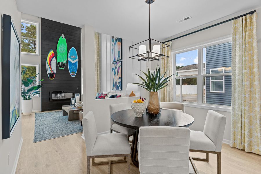 Representative furnished interior of a home built from the Turlington by McKee Homes in 78 North, Sanford (Image 5).