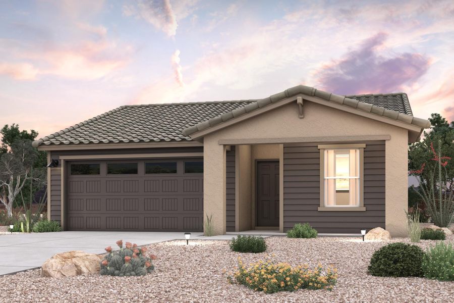 A house with a gravel driveway. A house with a gravel driveway.