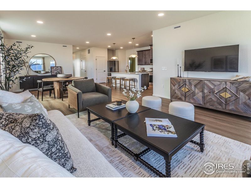 EXAMPLE PHOTO: LIVING ROOM AND DINING ROOM