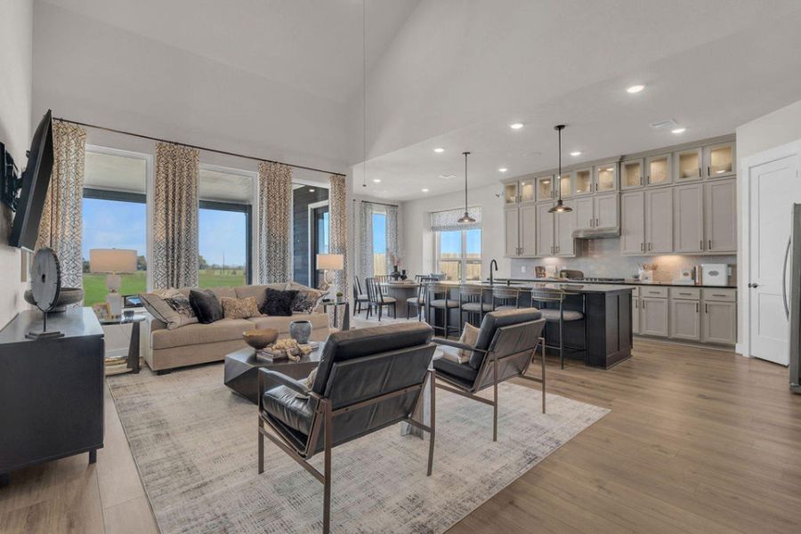 Representative Photo - Family Room open to Kitchen