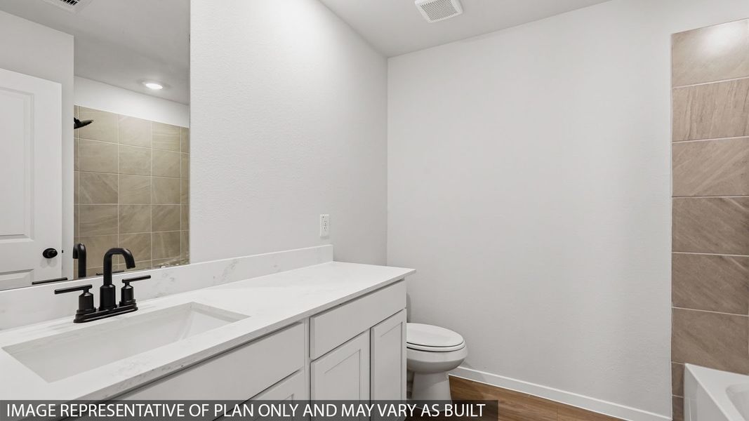 Furnished interior view inside a new home in Cypress Green, Tomball (Image 9).