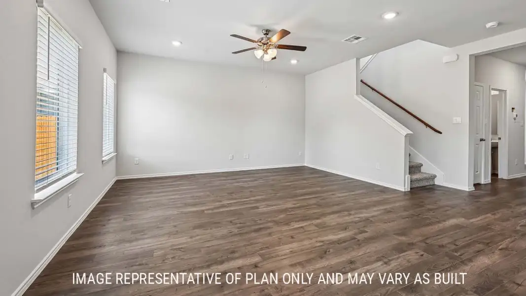 Representative unfurnished interior of a home built from the Madison by D.R. Horton in Wildwood Estates, Nolanville (Image 16).