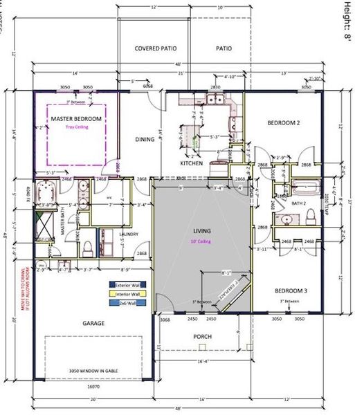 2D floor plan layout of this home in Mills Gin, Campobello, SC (Image 3).