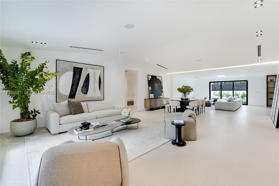 Furnished interior view inside a new home in , Miami (Image 8).