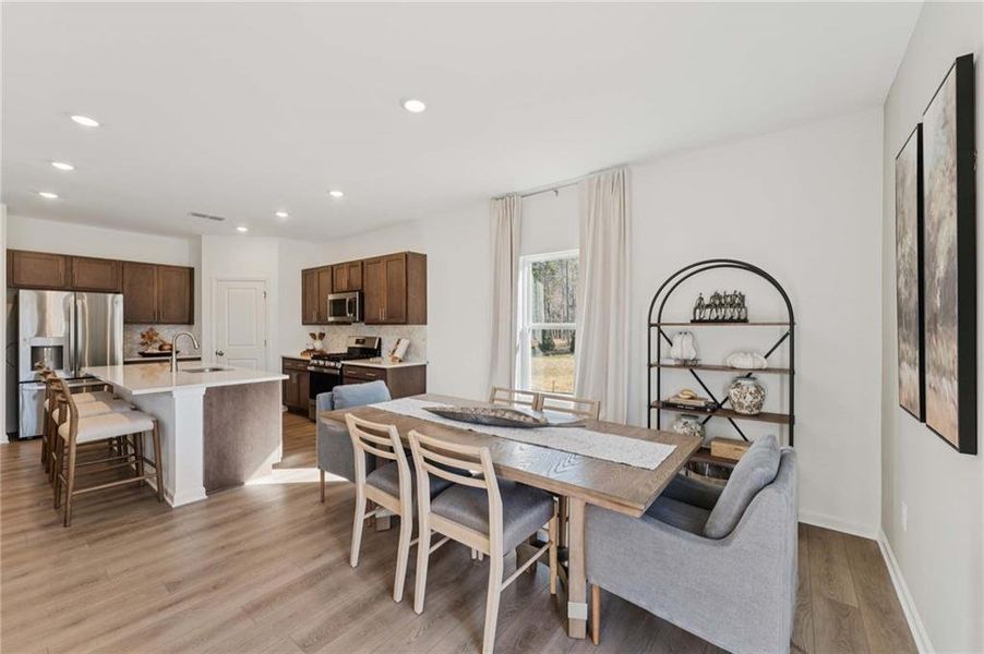 Furnished interior view inside a new home in , Dallas (Image 33).