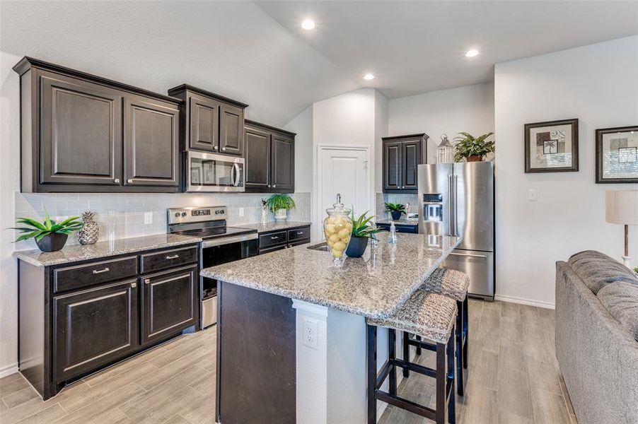 Furnished interior in a model home at Brookville Ranch in Fort Worth (Image 23).