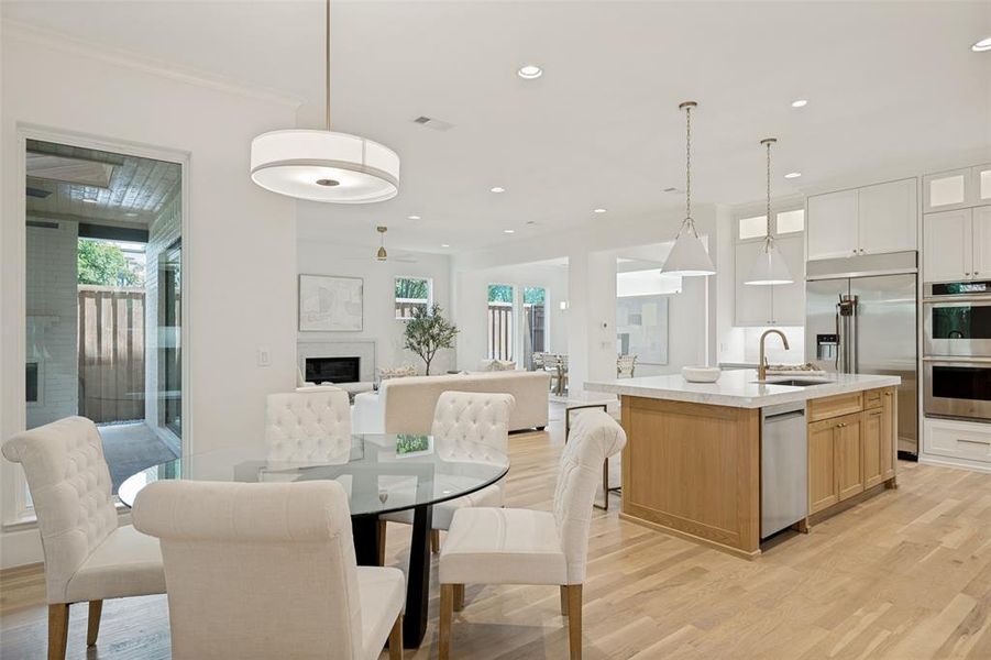 Furnished interior view inside a new home in , Dallas (Image 17).