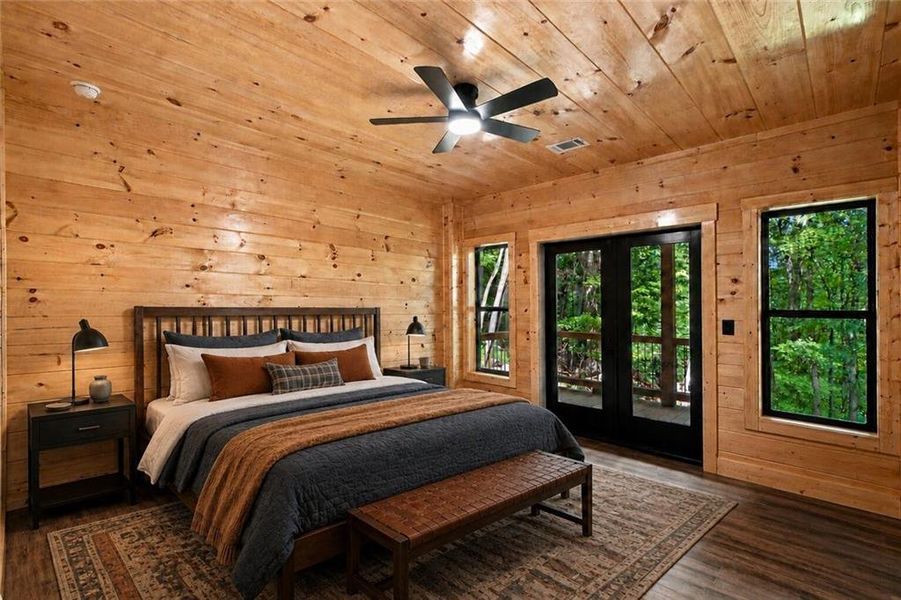 Furnished interior view inside a new home in , Ellijay (Image 13).