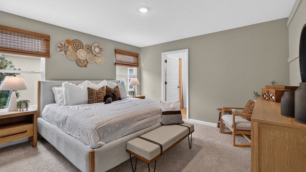 Furnished interior view inside a new home in Bridle Creek, Jacksonville (Image 13).