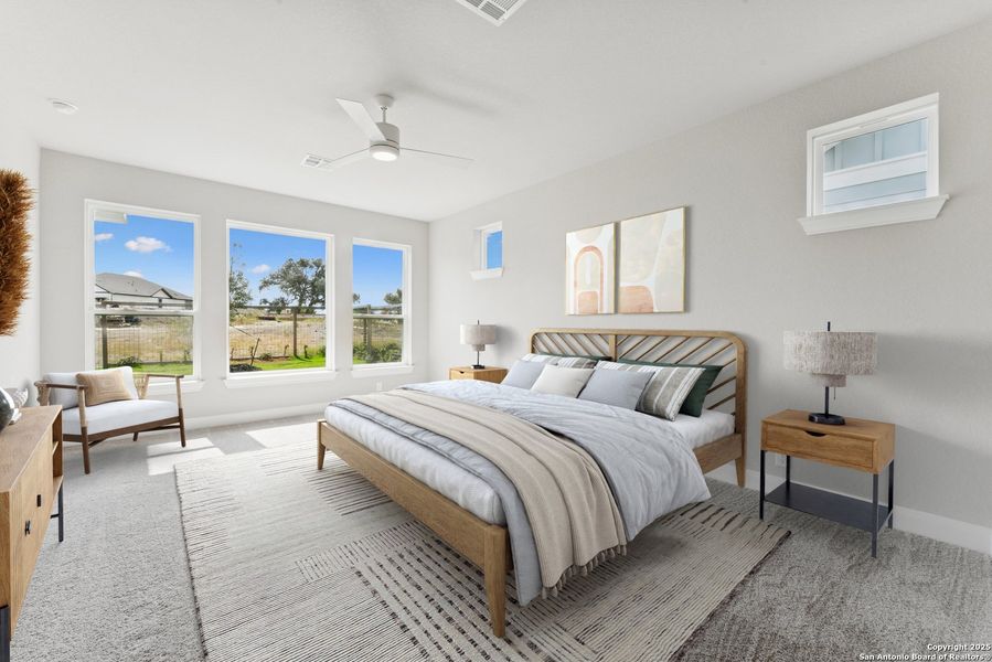 Furnished interior view inside a new home in The Crossvine 45’, Schertz (Image 12).