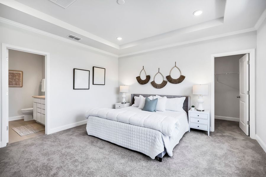 Furnished interior view inside a new home in Monroe Preserve, Chapin (Image 49).