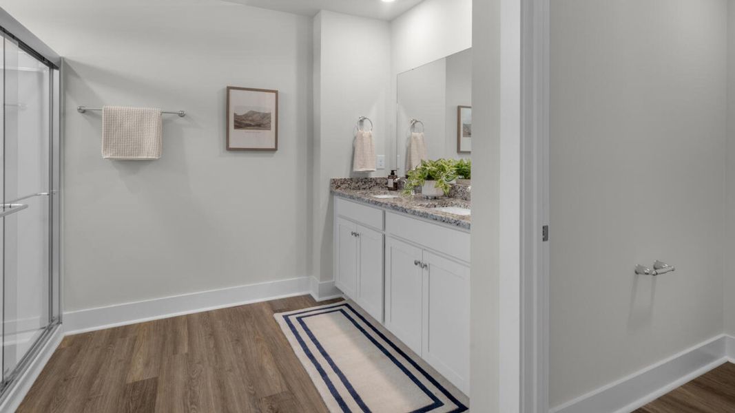 Furnished interior view inside a new home in Surfside Landing, Hubert (Image 34).