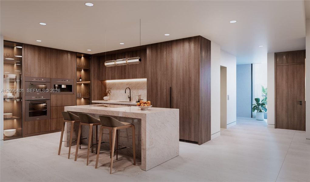 Furnished interior view inside a new home in , Bay Harbor Islands (Image 5).
