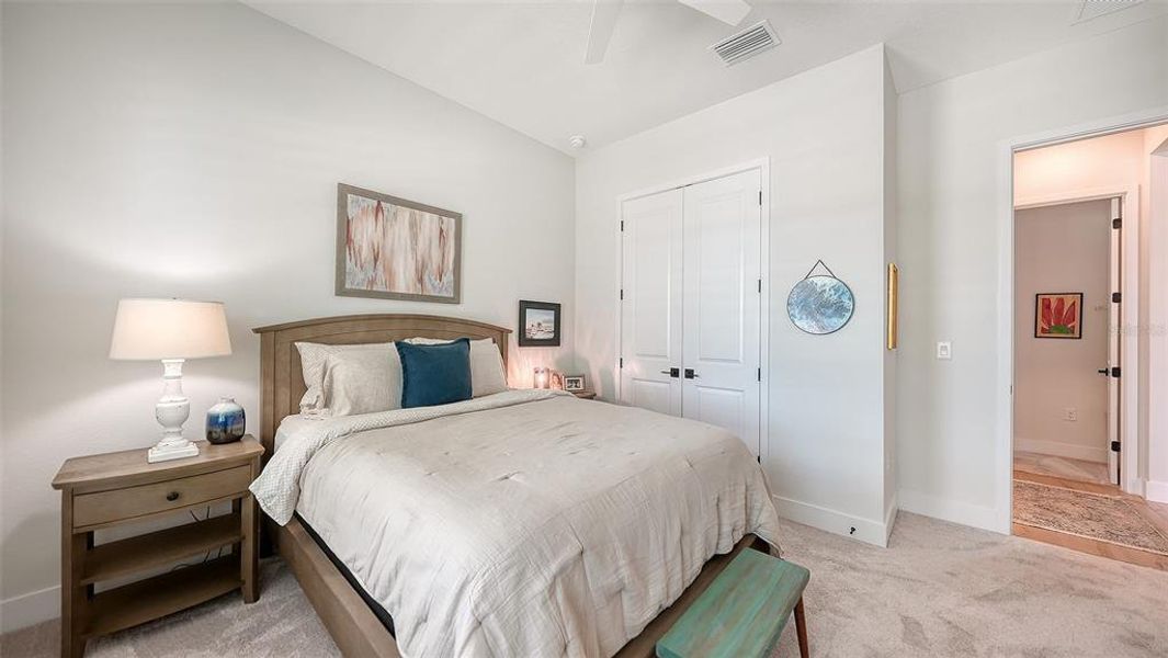 Furnished interior view inside a new home in Emerald Landing at Waterside at Lakewood Ranch – Lake Series, Sarasota (Image 44).