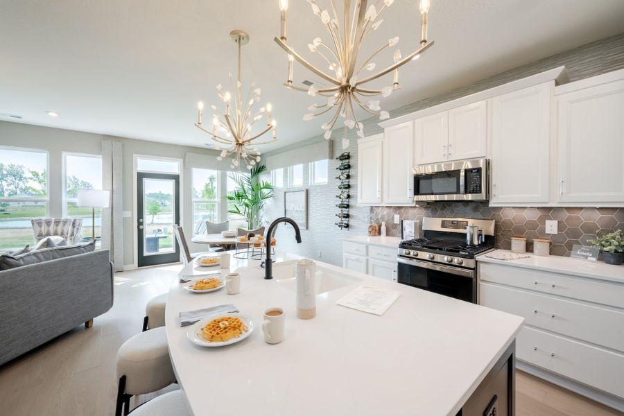 Representative furnished interior of a home built from the Amelia by Fischer Homes in Easton Park, Dallas (Image 42).
