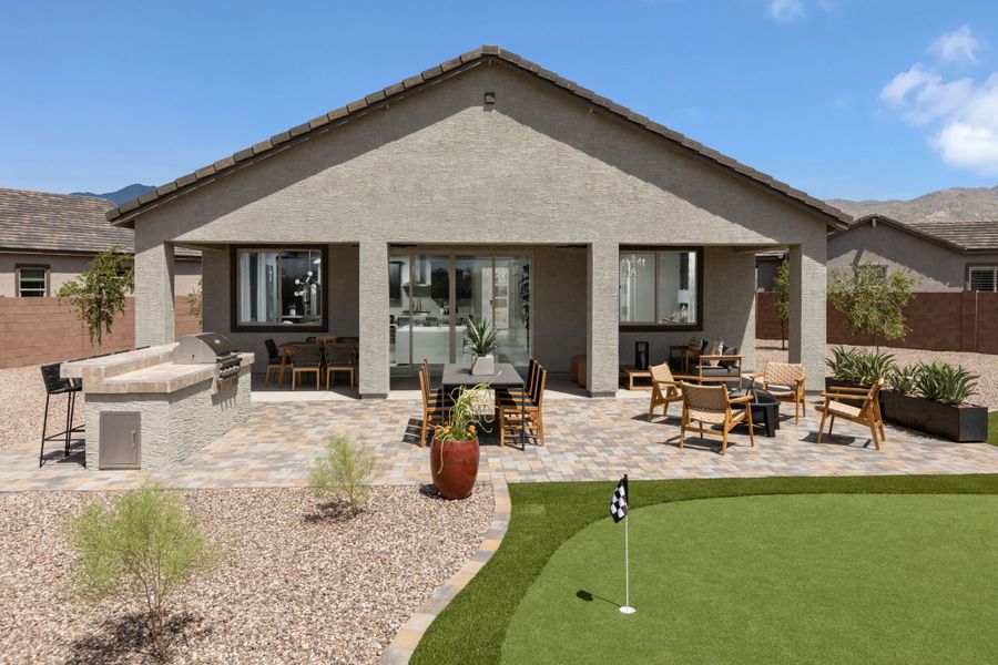 Representative exterior details of a home built from the Aqua by Mattamy Homes in Covena Pointe, Tucson (Image 4).