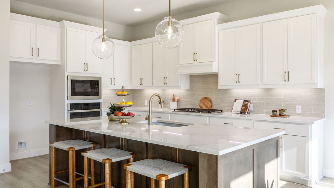 Furnished interior view inside a new home in Easton Park 60', Austin (Image 3).