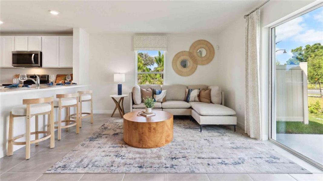Furnished interior view inside a new home in The Towns at Laurel Commons, Ocala (Image 8).
