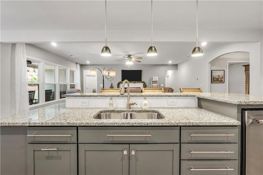Furnished interior view inside a new home in , Griffin (Image 47).
