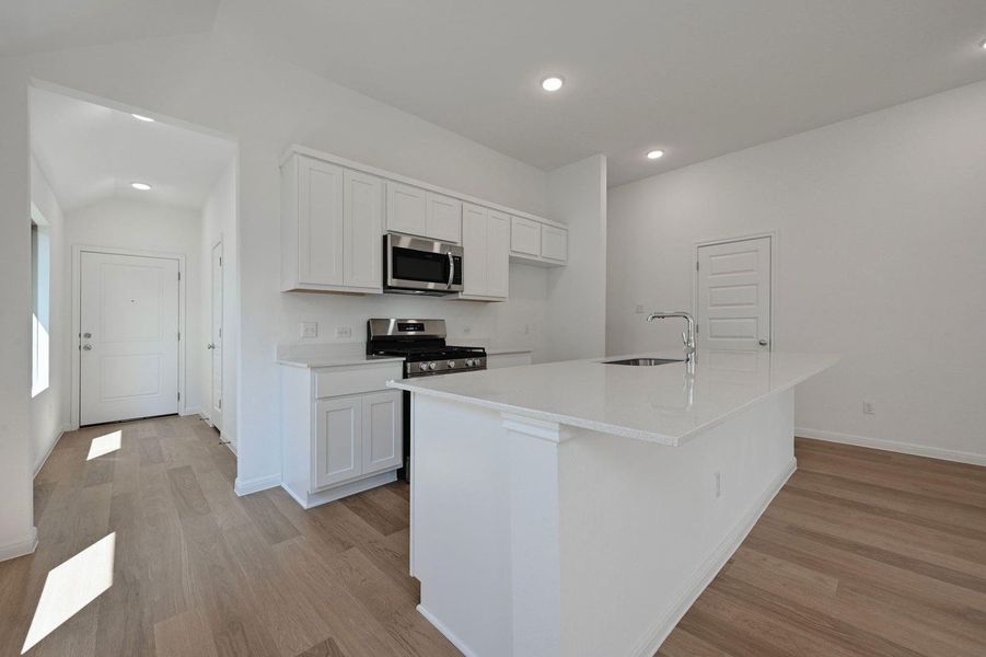 Furnished interior view inside a new home in Trinity Ranch, Elgin (Image 7). Furnished interior view inside a new home in Trinity Ranch, Elgin (Image 7).