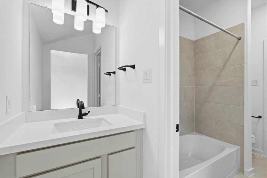 Furnished interior view inside a new home in Sienna 45', 50', Missouri City (Image 11).