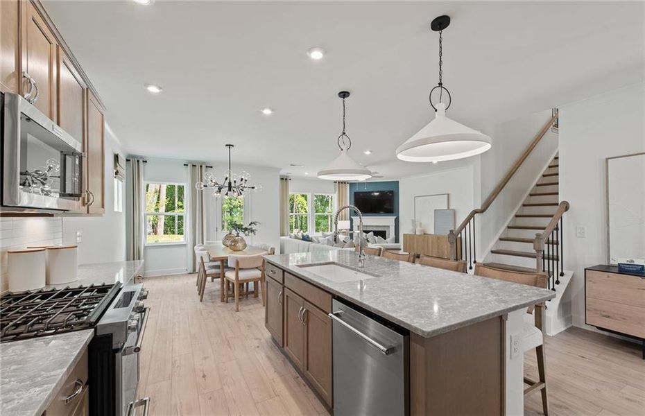 Furnished interior view inside a new home in Watermist at Mirror Lake, Villa Rica (Image 17).