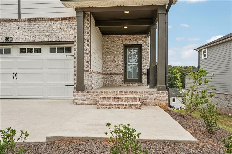 Exterior details and patio area of a home in Hemingway - Reserve Series, Cumming (Image 3).