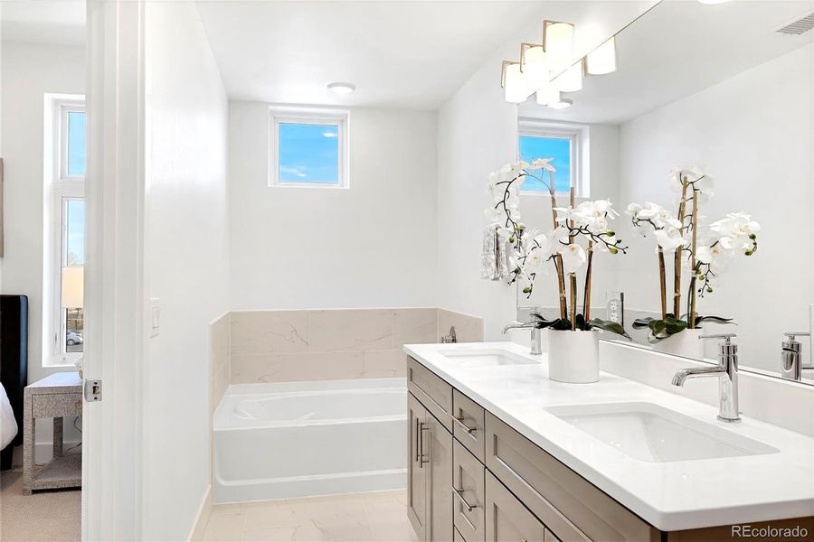 Furnished interior view inside a new home in , Denver (Image 16).