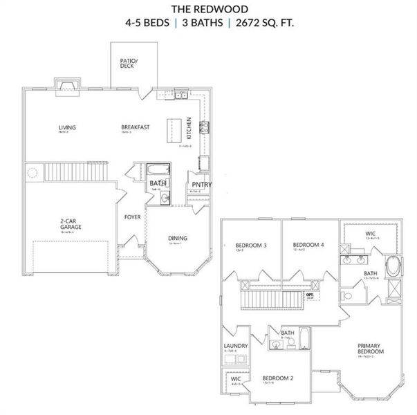 2D floor plan layout of this home in , Buford, GA (Image 4).