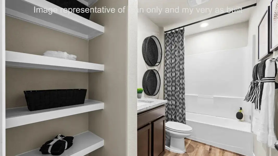 Furnished interior view inside a new home in Heritage Crossing, Corpus Christi (Image 6).