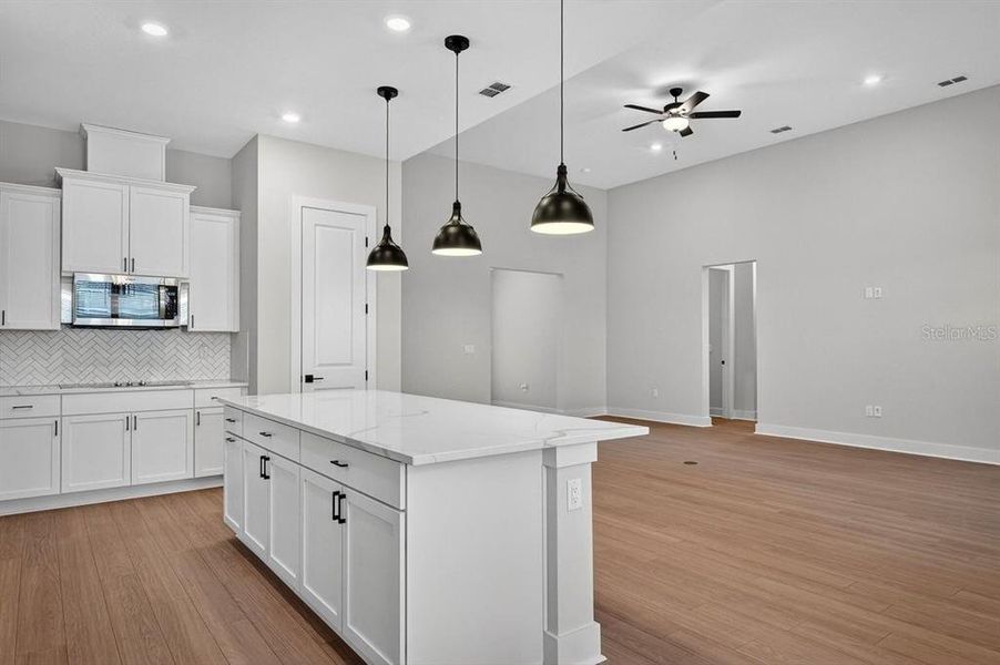 Furnished interior view inside a new home in Stables at Cary Forest, Bryceville (Image 10).