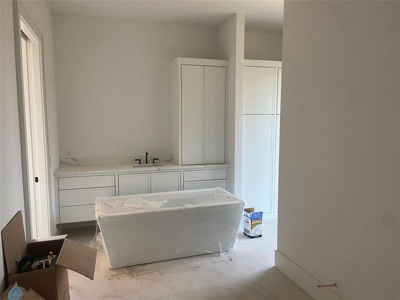 In-progress construction of a new home in , Dallas, TX (Image 30).