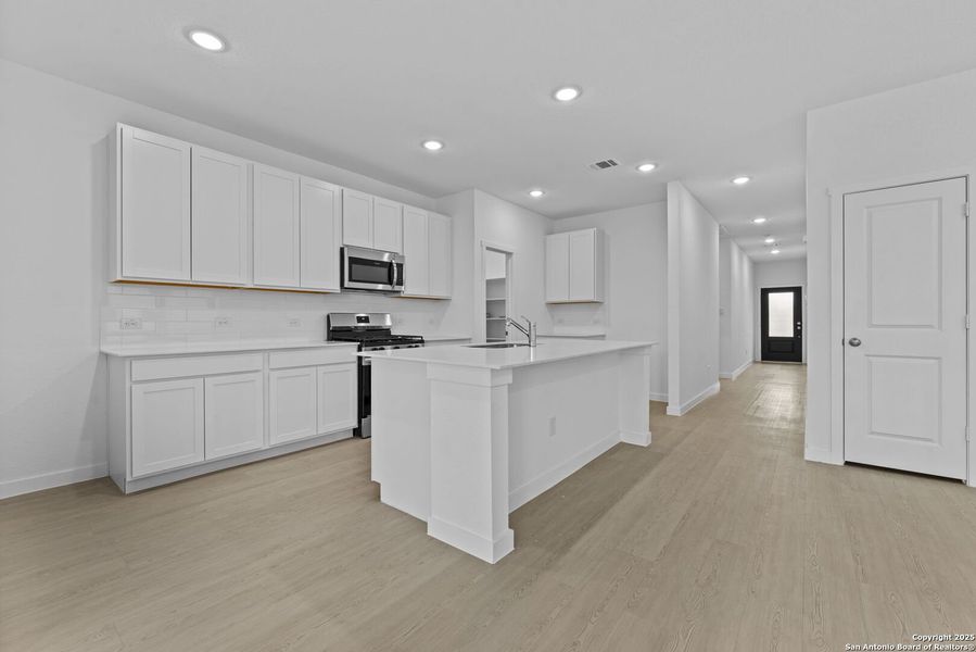 Furnished interior view inside a new home in , New Braunfels (Image 9).