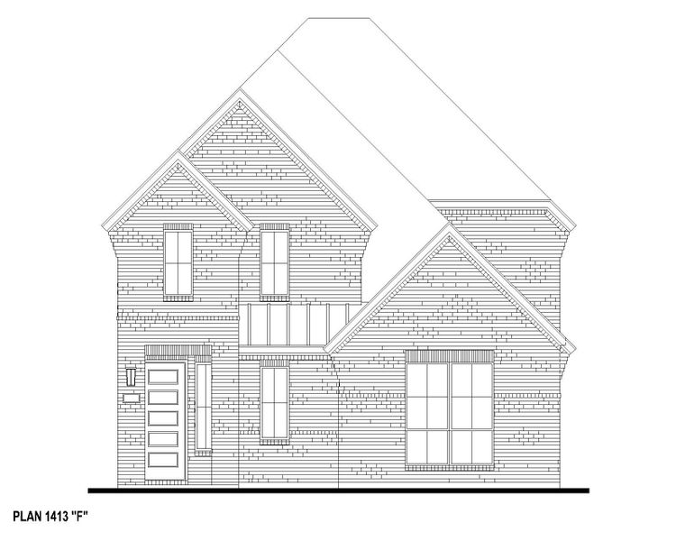 Plan 1413 Elevation F