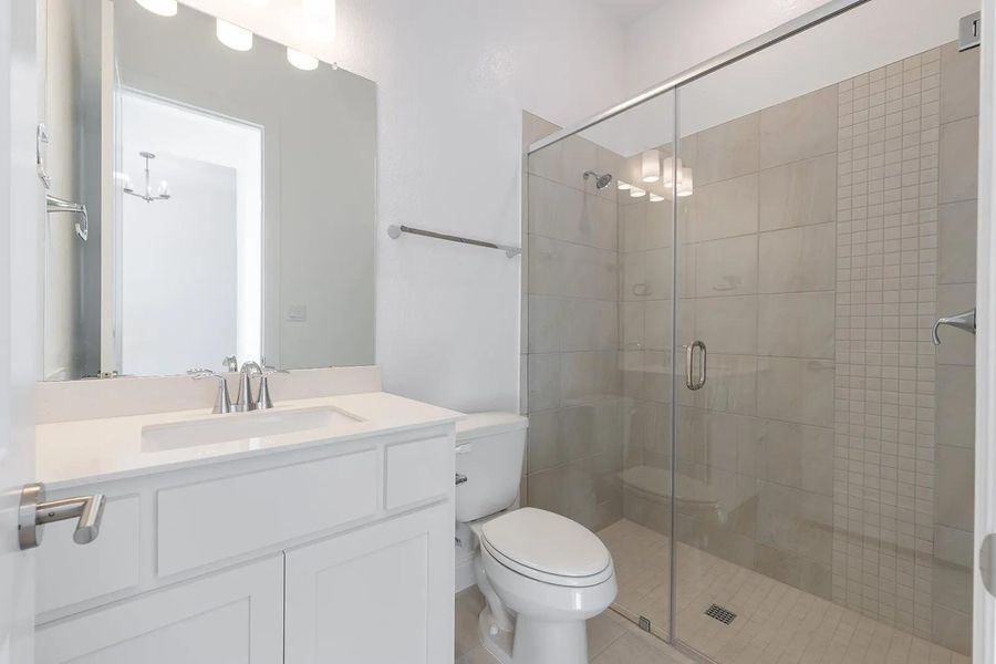 Furnished interior view inside a new home in Wolf Ranch West Bend - 60', Georgetown (Image 16).