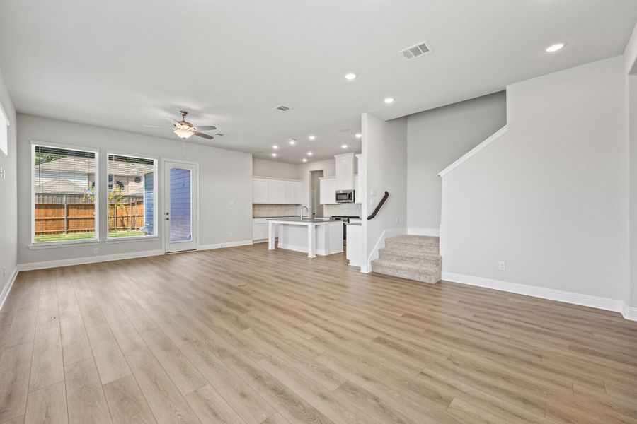 Representative unfurnished interior of a home built from the Janie by Cambridge Homes in Lake Park, Rowlett (Image 18).