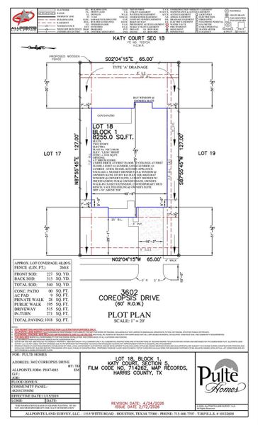 Plot Plan