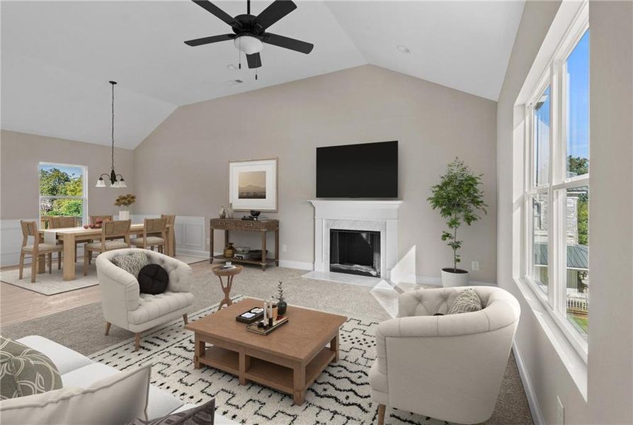 Furnished interior view inside a new home in , Cornelia (Image 7). Furnished interior view inside a new home in , Cornelia (Image 7).