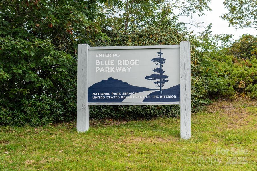 15 minutes from the Blue Ridge Parkway