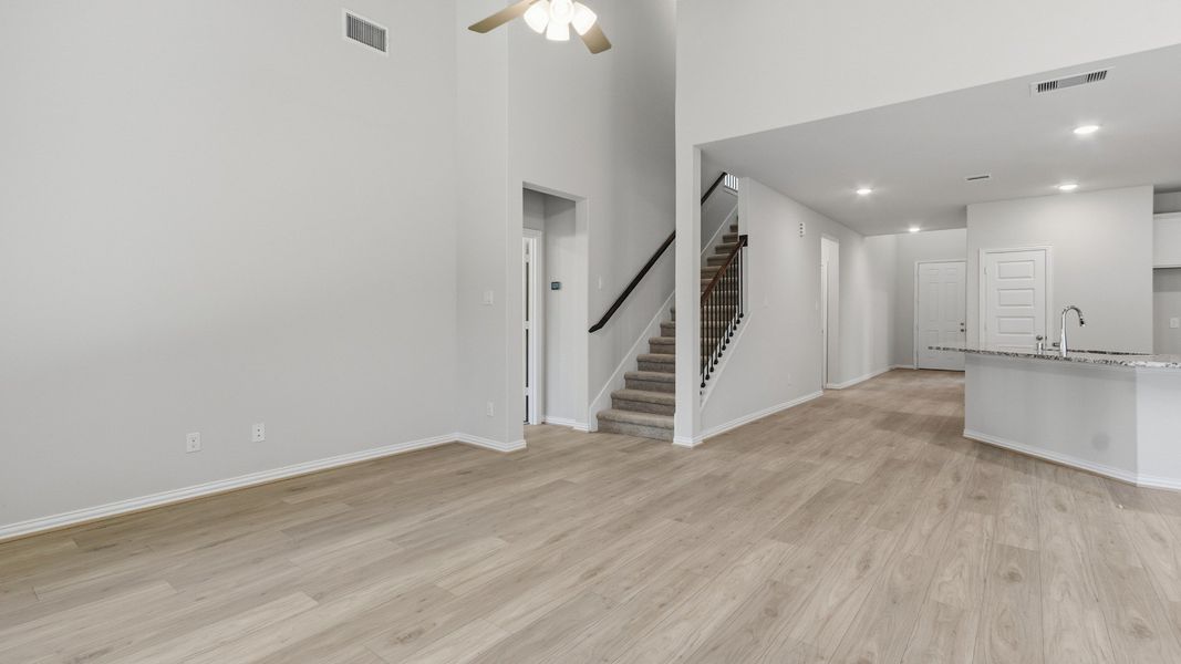Furnished interior view inside a new home in The Woodlands Hills, Willis (Image 14).