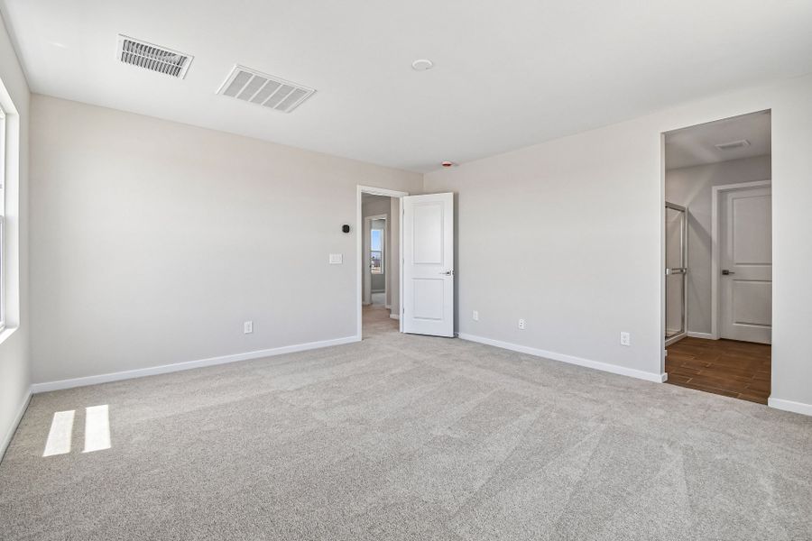A room with white walls. A room with white walls.