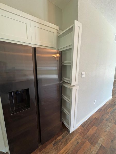 Built in spice racks