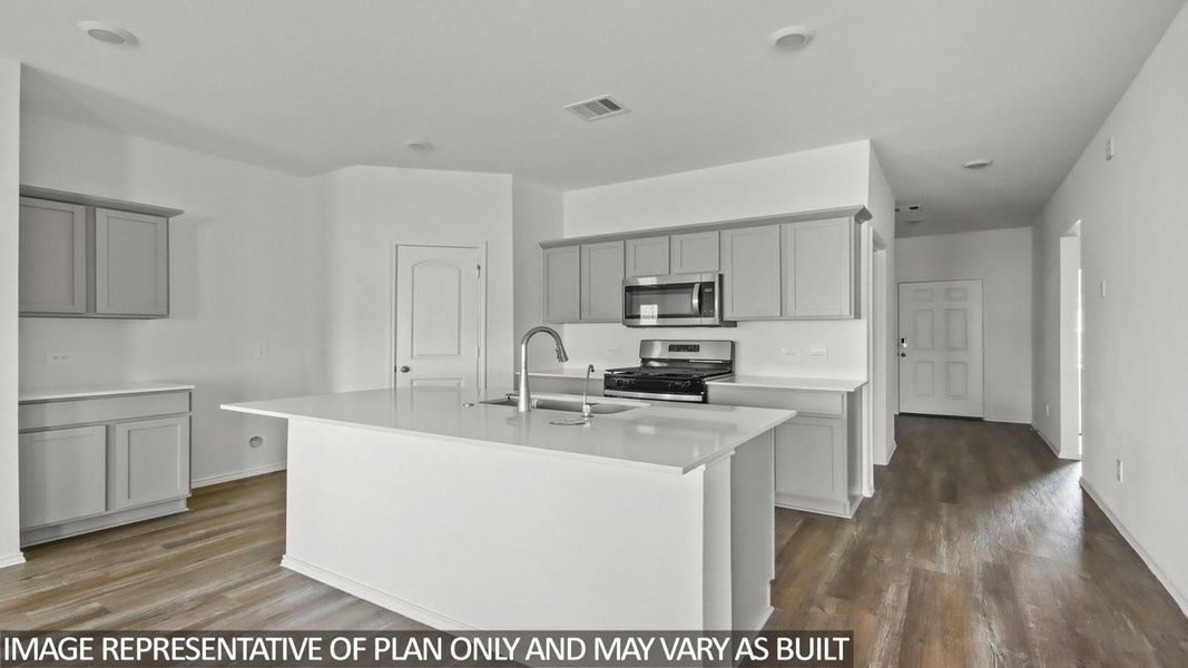 Furnished interior view inside a new home in The Canopies, Splendora (Image 3).