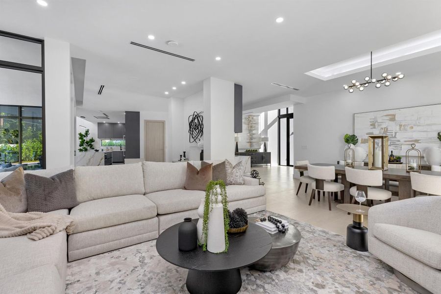 Furnished interior view inside a new home in , Boca Raton (Image 49).