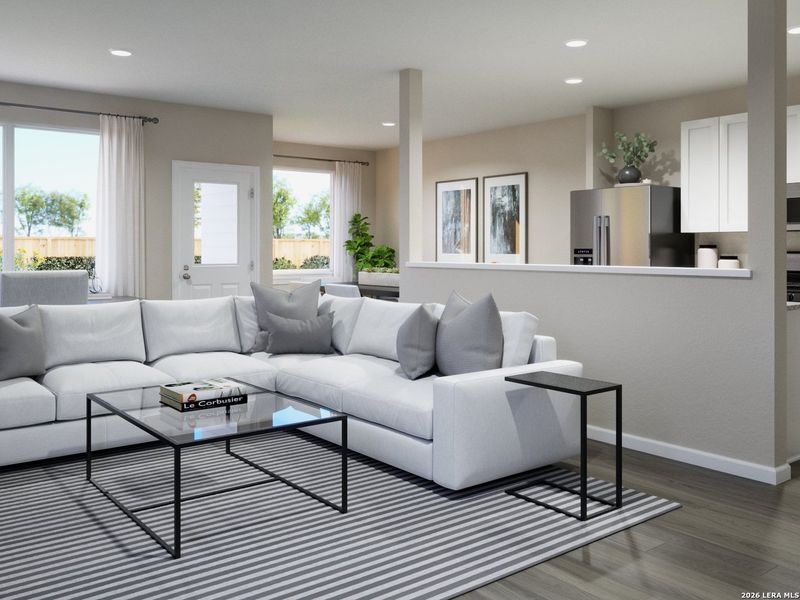 Furnished interior view inside a new home in Melissa Ranch, San Antonio (Image 14).