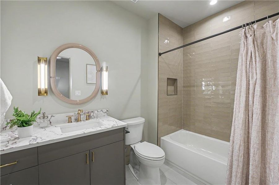 Furnished interior view inside a new home in , Atlanta (Image 31).