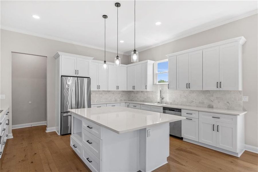 Furnished interior view inside a new home in , Atlanta (Image 9).